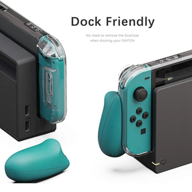 

1 Comfortable Protective Case with Replaceable Grips [Suitable for All Hand Sizes] Suitable for Nintendo Switch Lite