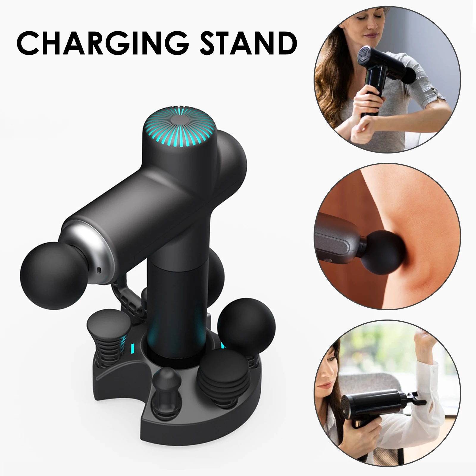 

Booster Wireless Charging Dock Charging Stand For Booster Massage Gun A2/ Lightsaber/U1 24V 1A Fast Wireless Charger