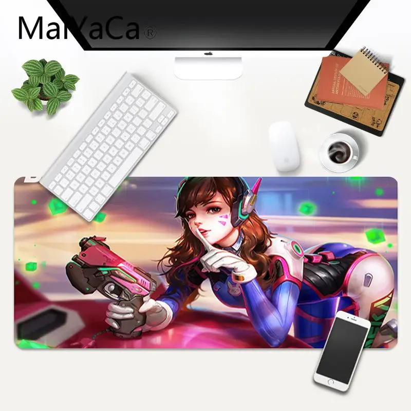 

MaiYaCa Vintage Cool D.VA DIY Design Pattern Game mousepad Gaming Mouse Pad Large Deak Mat 700x300mm for overwatch/cs go