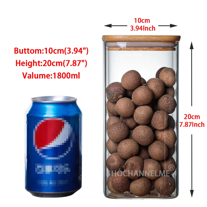 

Стеклянные банки для специй HOCHANNELME