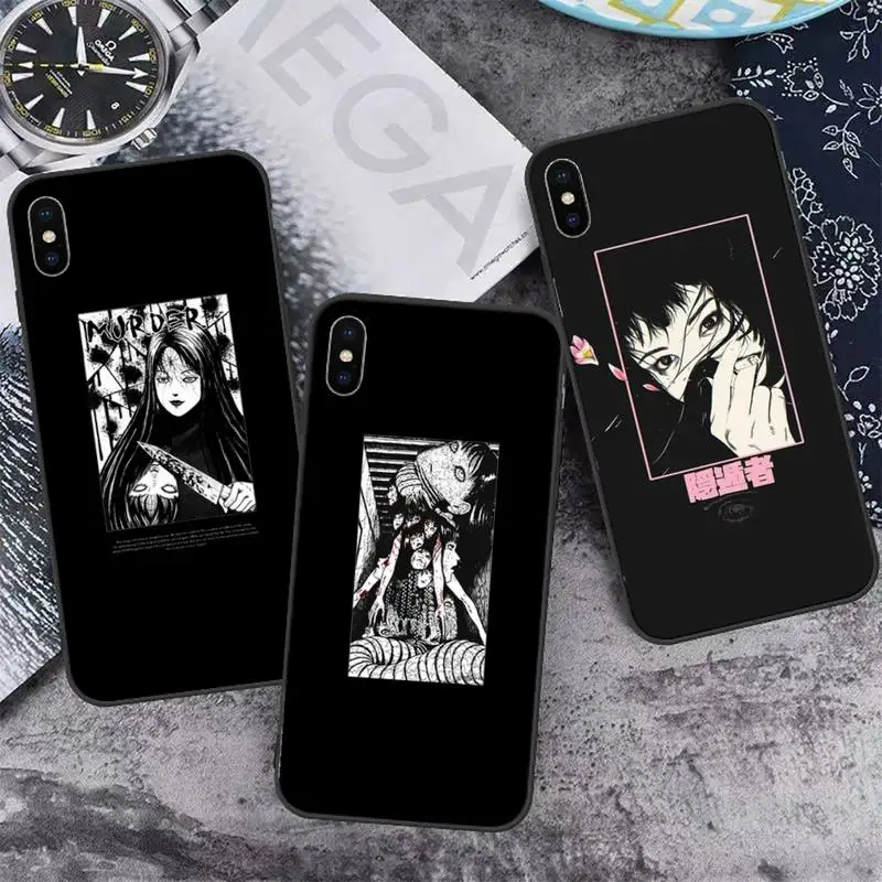 

junji to Japanese horror comic Phone Case For iphone 12 11 13 7 8 6 s plus x xs xr pro max mini shell