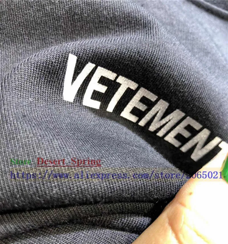 

Sticker Vetements Women Men T-Shirts 1:1 High quality Oversize 280g Combed Cotton Vetements Tees Vetements T shirt