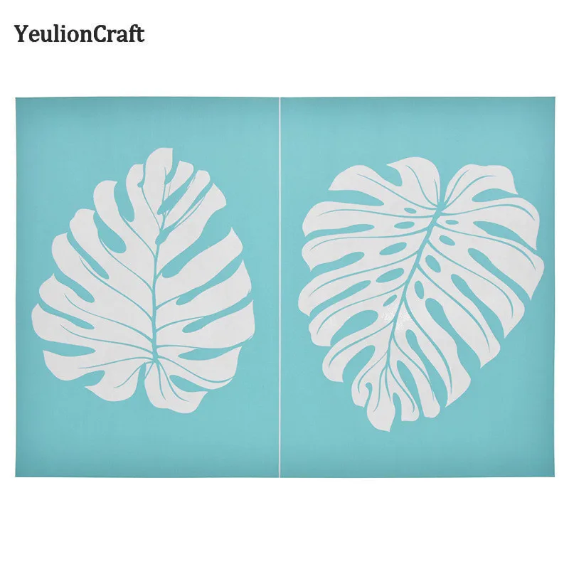 Трафареты Chzimade с принтом черепахи Листьев цветов растений трафареты для марок