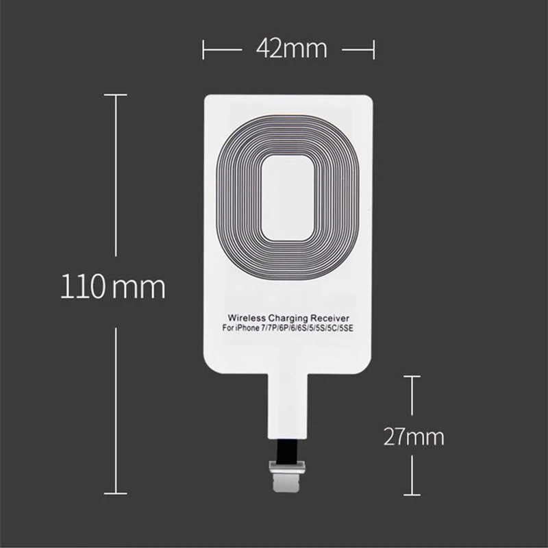 Qi Беспроводное зарядное устройство приемник с ресивером катушка для Micro USB Type C