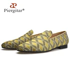 Piergitarспециальная замшевая обувь размера плюс с крокодиловым принтом, мужские тапочки ручной работы, мужские лоферы на плоской подошве, размеры США 4-17
