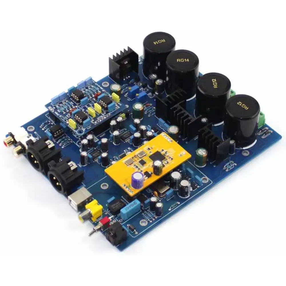 DSD1796 NE5532 4 × 10000 мкФ двухчиповый декодер плата с дочерней картой XMOS U8 YJ0092 |
