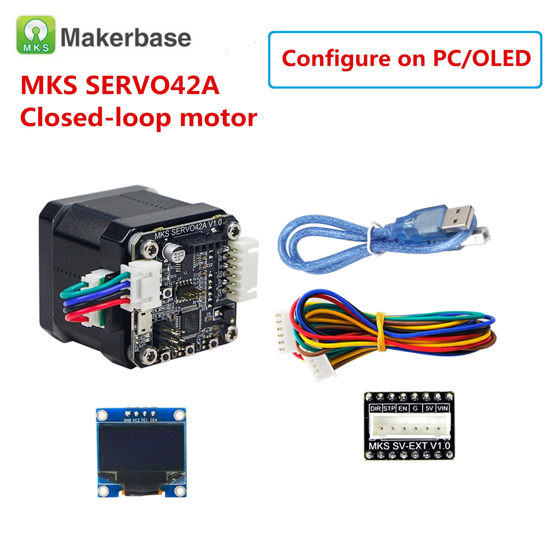 MKS SERVO42A / SERVO42B замкнутый шаговый двигатель servo SMT32 close loop мотор сервомотор для 3d