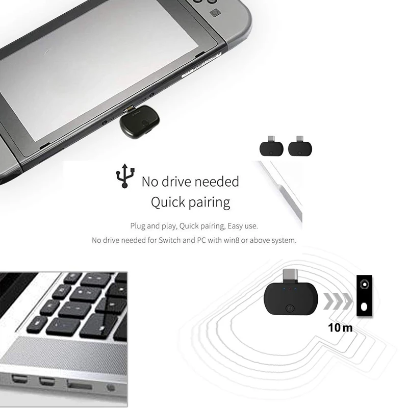 Bluetooth 5 0 аудио передатчик адаптер APTX для SONY PS4/nintendo переключатель ТВ ПК Тип C USB