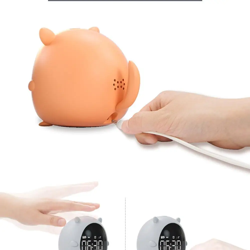 

Cartoon Alarm Clock Charging Countdown Led Electronic Bedside Digital Wake Up