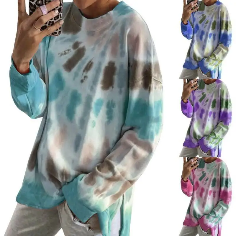 Женские туфли вареный свободного покроя с длинным рукавом Blosue Свободные