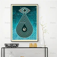 pop artearth crisisretro postersliving room decoration canvas painting home decor canvas wall art prints gift floating frame