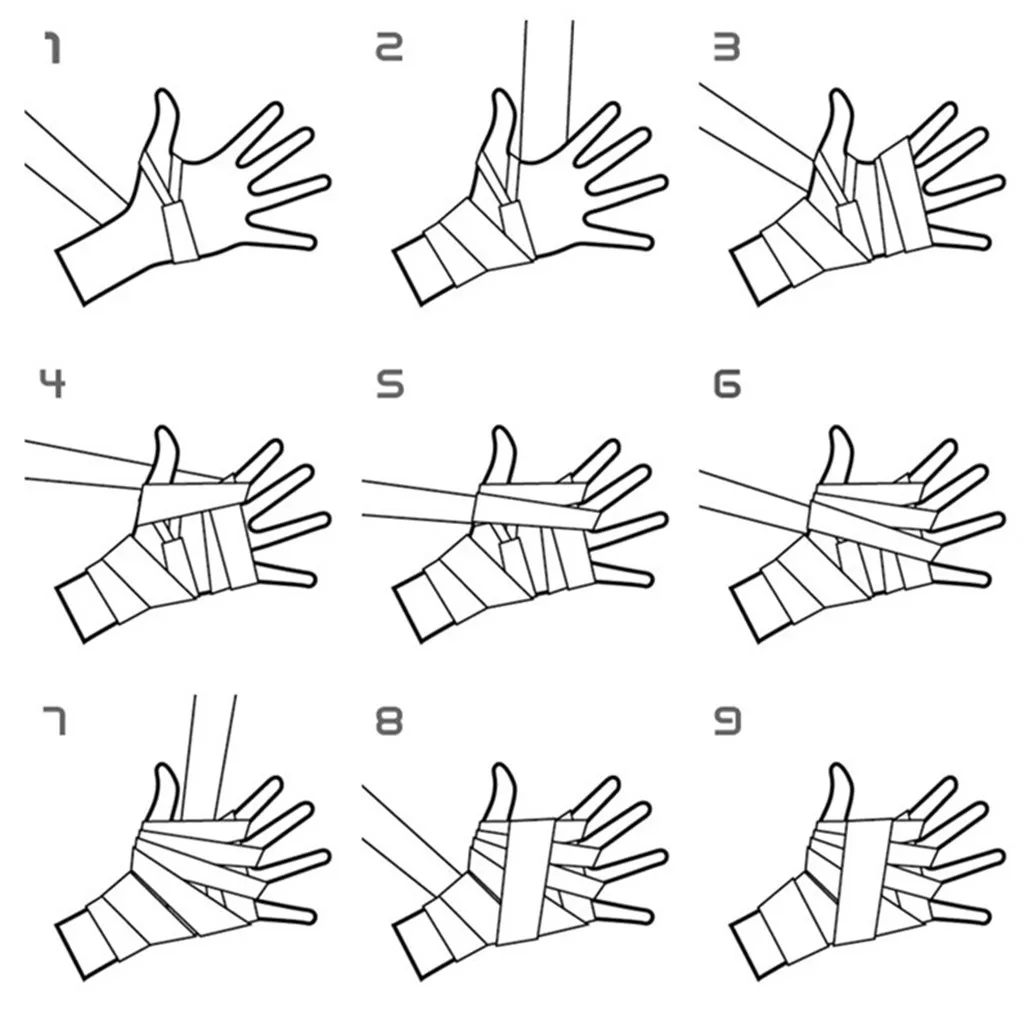 2 5 м повязки на руку боксерские запястье ремешок для защиты перчаток тянущиеся