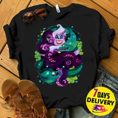 

The Little Mermaid Ursula Sea Witch Painting T Shirt