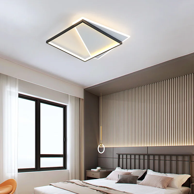 

Новинка 2021, потолочная лампа для гостиной, простой современный атмосферный светильник, роскошные креативные прямоугольные декоративные лампы в скандинавском стиле для зала
