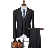 high quality mens suit groom wedding suit tuxedo best mens slim business groom suit 3 piece jacket vest pants asian size