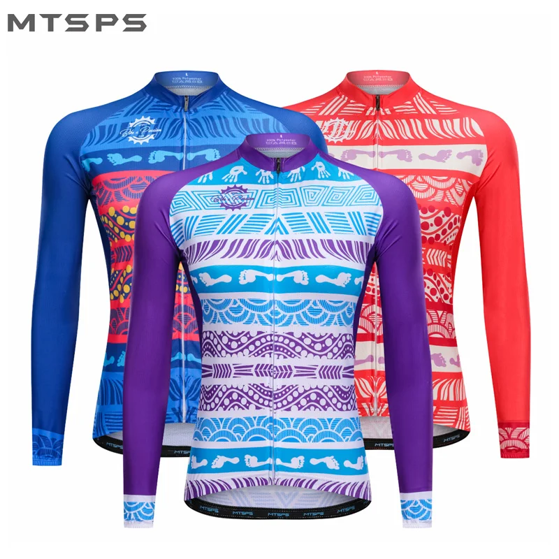 Женская веломайка MTSPS Джерси для горных велосипедов велосипедная одежда с