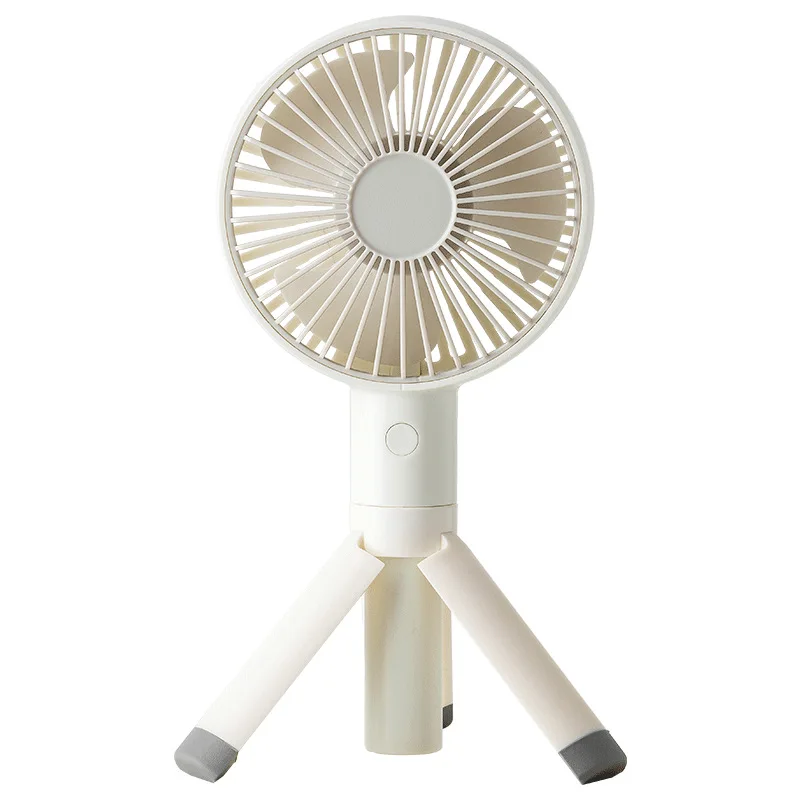 

Triangle Bracket Handheld Fan Table US B Charge Mini Fans Can Store Portable Tripod Fans