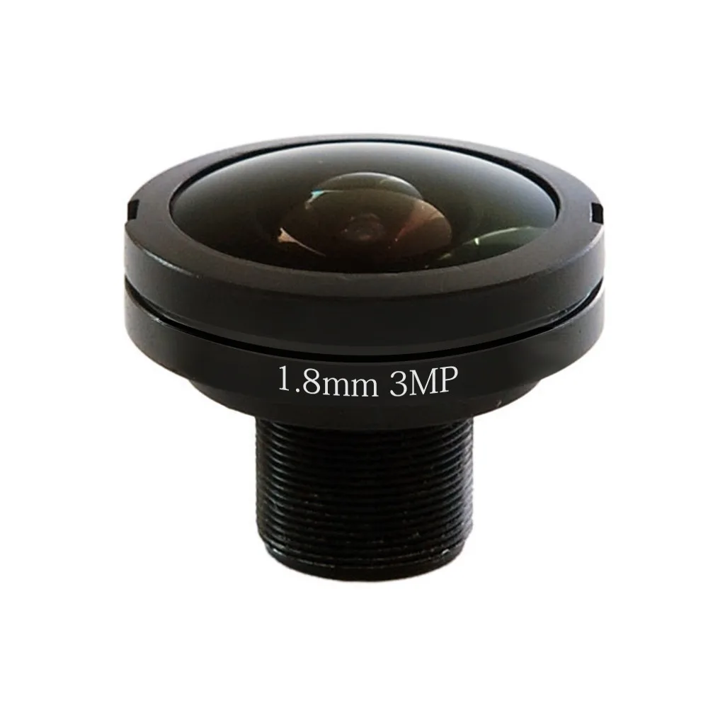 Фиксированный объектив 3MP 1 8 мм HD CCTV рыбий глаз M12 для IP камеры|Запчасти CCTV| |