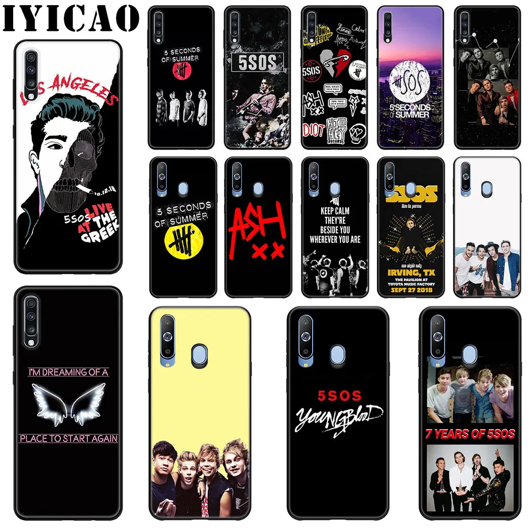 IYICAO 5 Seconds Of Summer 5SOS Мягкий силиконовый чехол для телефона samsung J6 A9 A8 A7 A6 плюс 2018 A5 A3