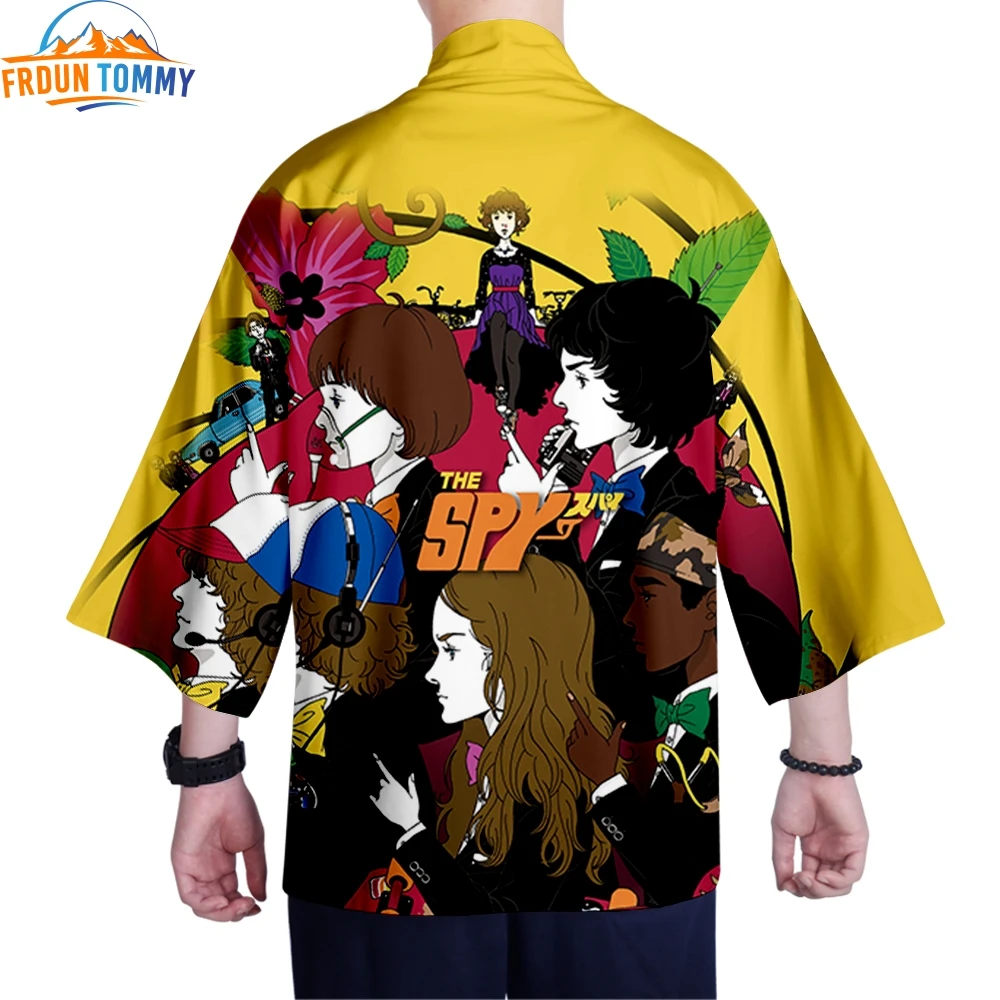 Кимоно странные вещи с принтом японский кардиган женское кимоно летнее пляжное