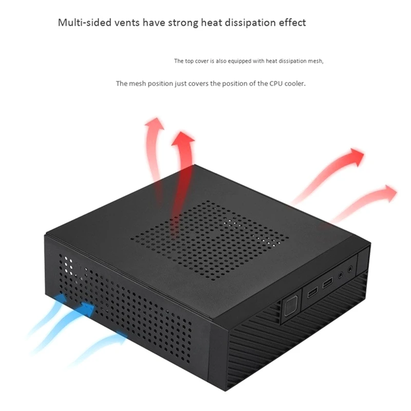 ITX чехол для компьютера M06 мини настольный HTPC Чехол с промышленным контролем