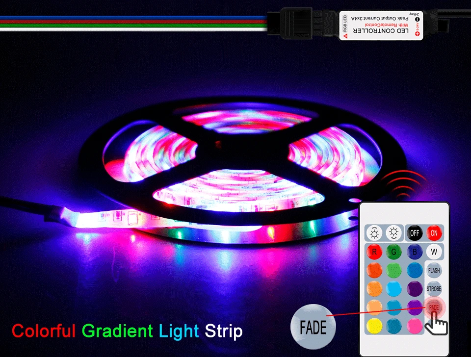 RGB Led ленточный светильник 5 в USB Led Navidad Neon Ribbon EU US Plug 220 В ТВ ПОДСВЕТКА светодиодный светильник RGBW полоса Рождественский Декор лампа лента
