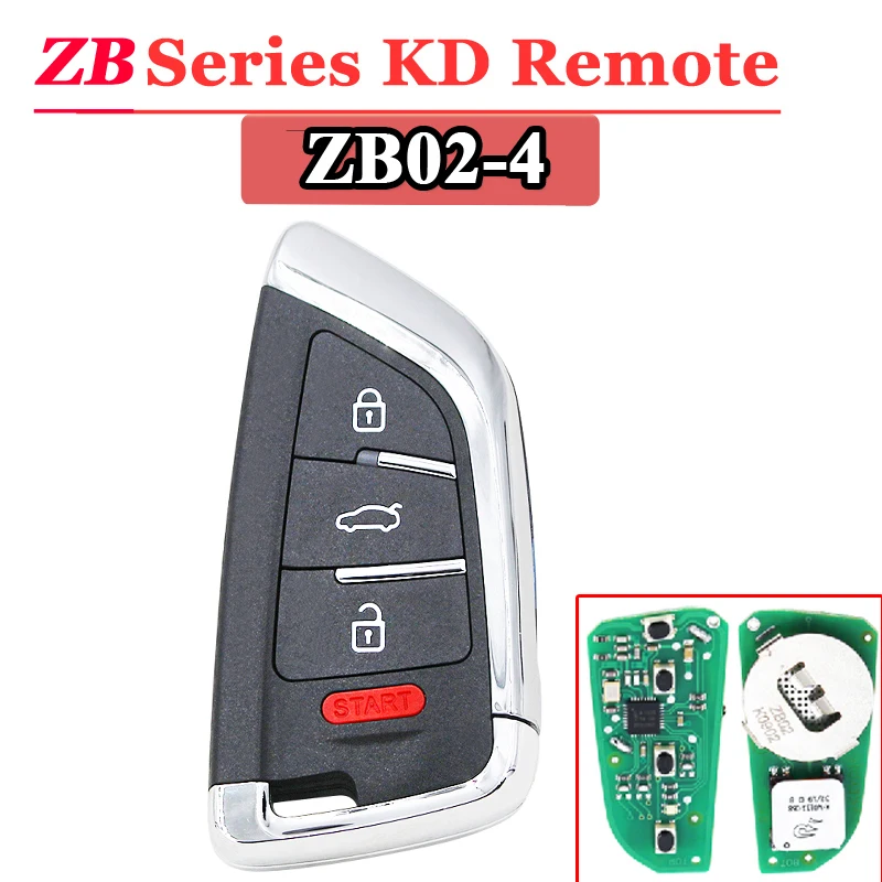 KEYDIY 4 кнопки ZB02 умный ключ без ключа Go ZB серии KD дистанционный для KD900 URG200 X2|Ключ от