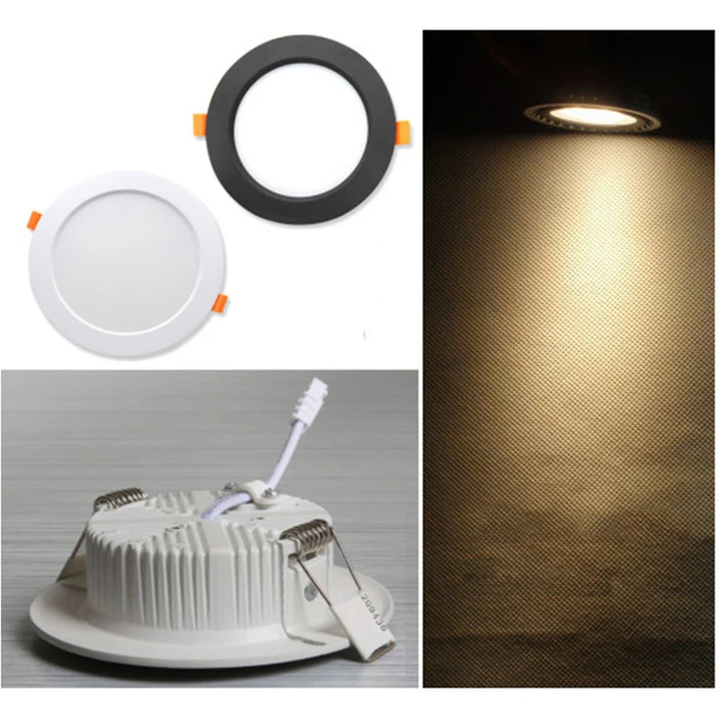 

LED downlight LED bulb 85V~260V 3W 5W 7W 9W 15W round concave lamp bedroom kitchen indoor LED spotlight 1pcs