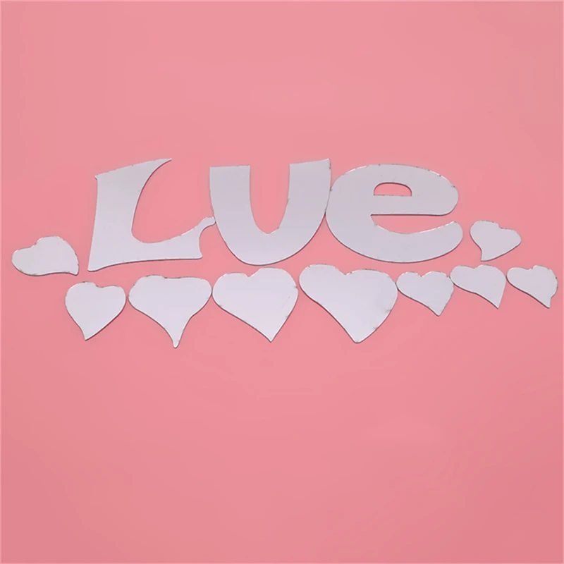 Зеркальная Настенная Наклейка самоклеющаяся наклейка персональный стикер на