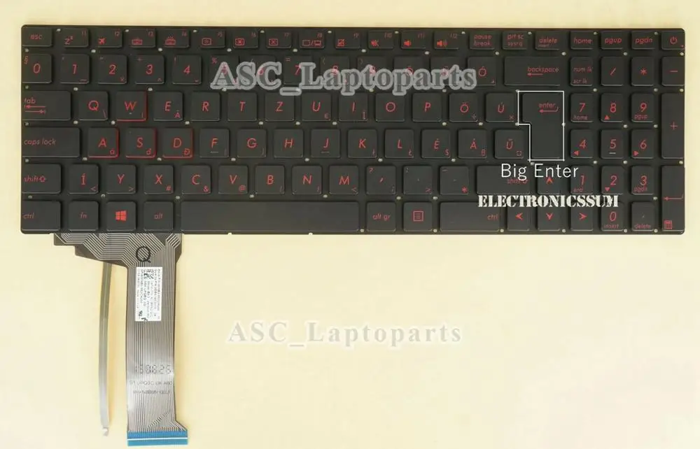 

New Hungarian Magyar Billentyűzet Keyboard for ASUS G771 G771JM G771JW GL771JM GL771JW G741 G741JM G741Jw G58 G58JM G58JW Laptop