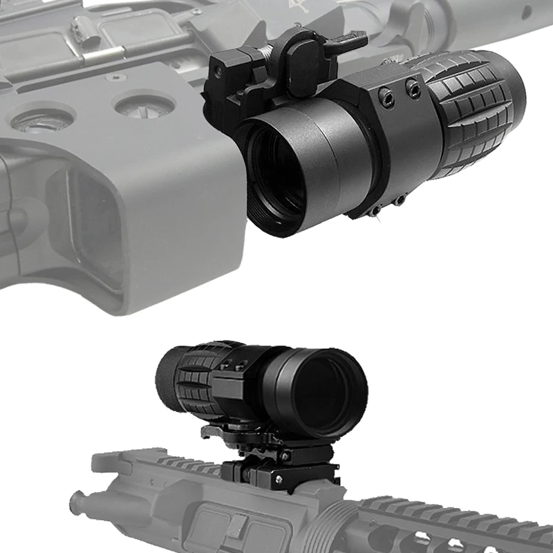3X увеличительное стекло Компактный Тактический прицел с откидной на сторону 20 мм