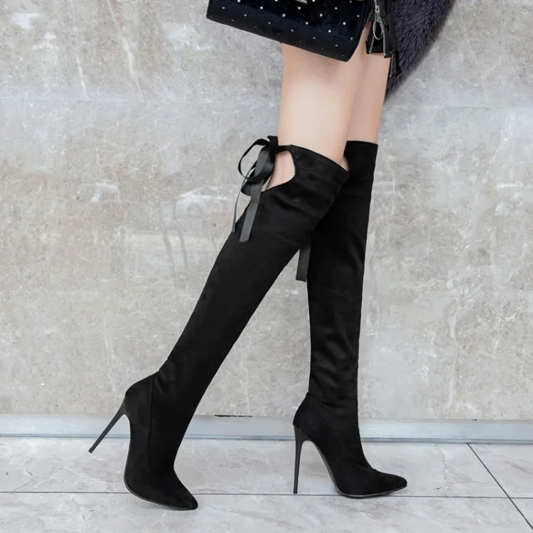 Big Size9 10 11 12 thigh high boots knee over the women ladies shoes woman winter | Обувь