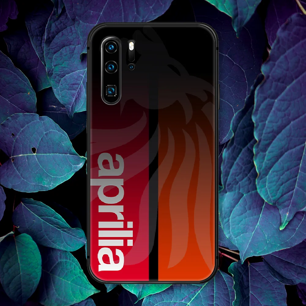 

Aprilia Motorcycle Brand Phone Case For Huawei P Mate Smart 10 20 30 40 Lite Z 2019 Pro black Back Pretty Cell 3D Etui Soft