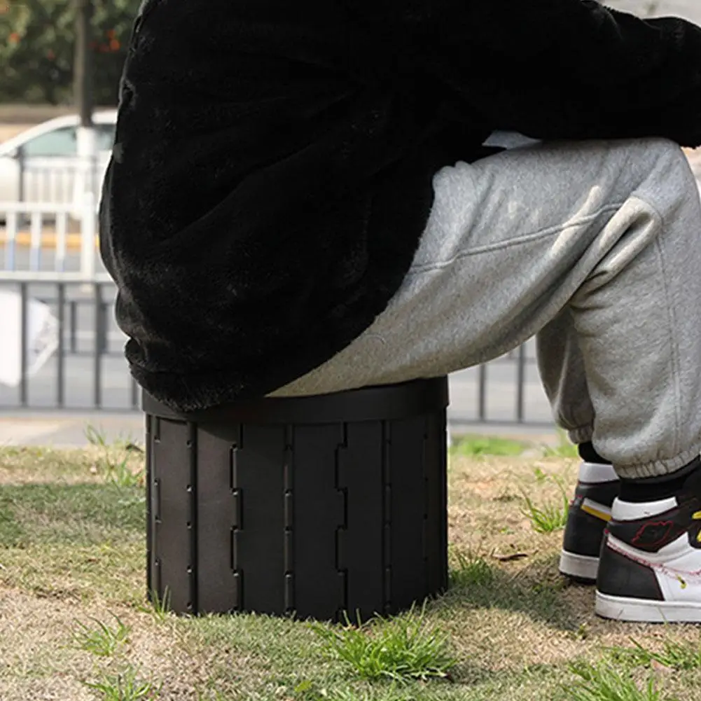 

Portable Toilet Seat Outdoor Travel Car Folding Toilet Folded Commode Toilet Seat Adult Folding Potty Toilet Supplies Trash Can