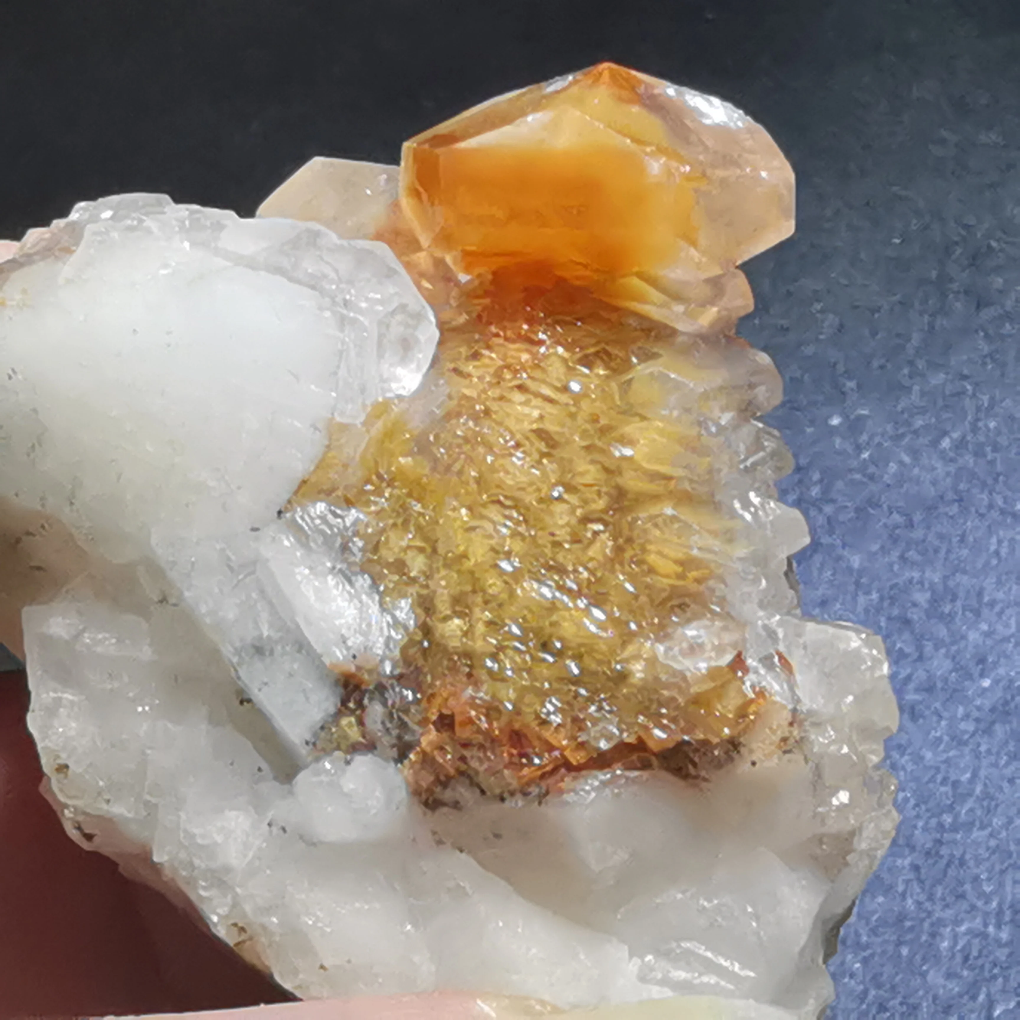 32 9 gRare натуральный двойной заостренный Кристалл кальцита точечный кварцевый