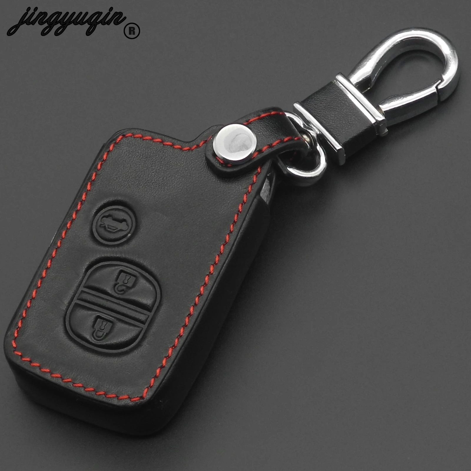 Кожаный чехол jingyuqin для автомобильных ключей Toyota Land Cruiser Prado 150 Camry Prius Crown For Subaru 2013