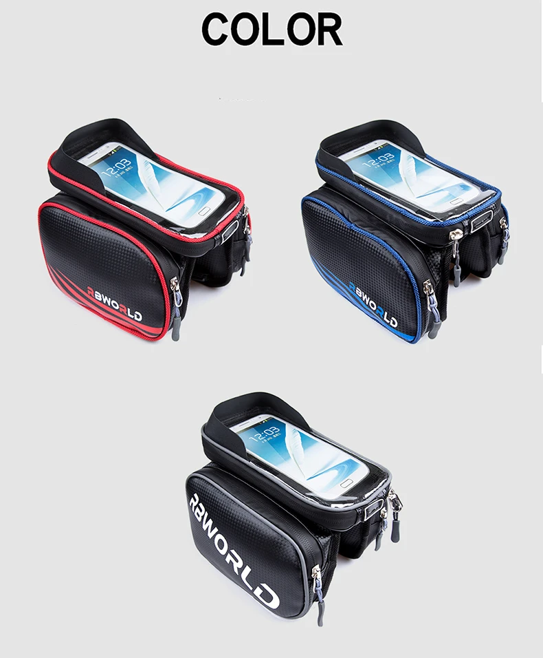 bicycle bag waterproof front bike cycling bag 6 8 inch mobile phone bicycle top tube handlebar bags mountain cycling accessories free global shipping
