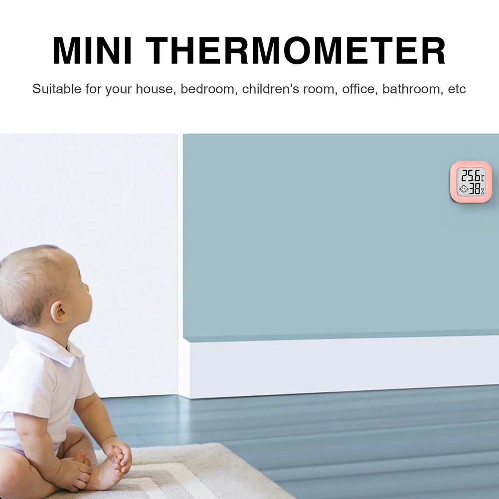 digital lcd thermometer hygrometer indoor mini temperature humidity meter electronic monitor smile face digital lcd thermometer free global shipping