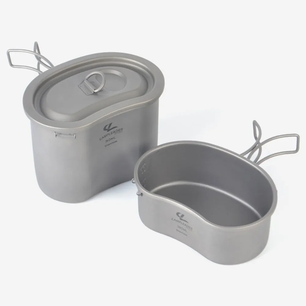 売却 ミリタリー調理キット,トレッキングやアウトドアアクティビティ用のチタン製折りたたみ式キッチンキット