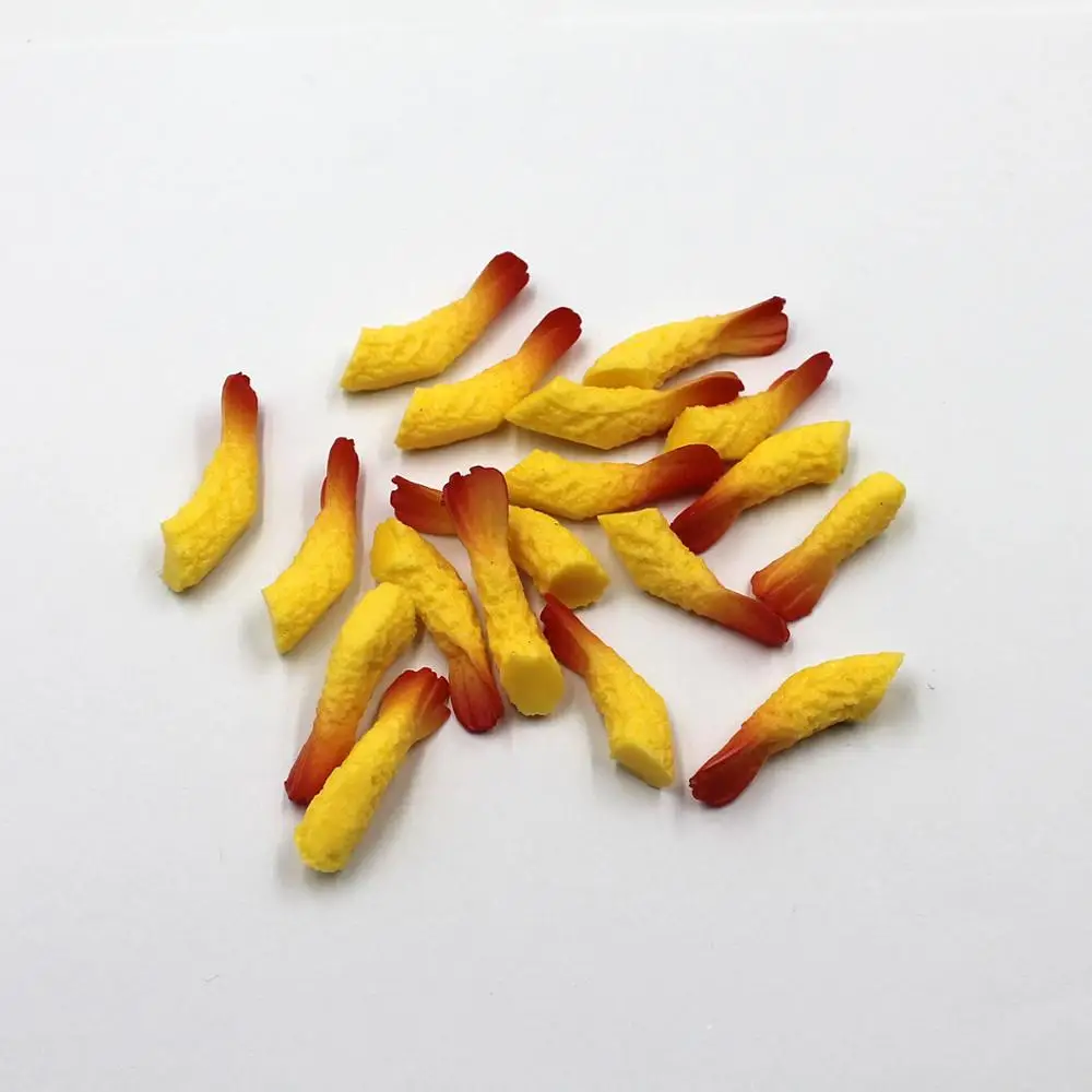 10 шт. имитация креветки кавайная Миниатюрная модель хвост для изготовления