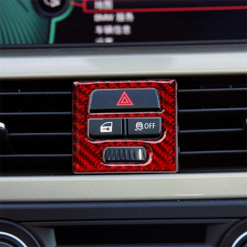 

Car Carbon Fiber Center Console Air Conditioning Outlet Frame Decoration Sticker Trim For BMW 3 Series E90 E92 E93 2005-2012