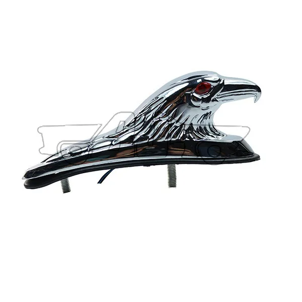 

Hot New Chrome Front Fender Frame Eagle Head Ornament Statue for Motorcycle Motorbike ATV Car Bonnet J99