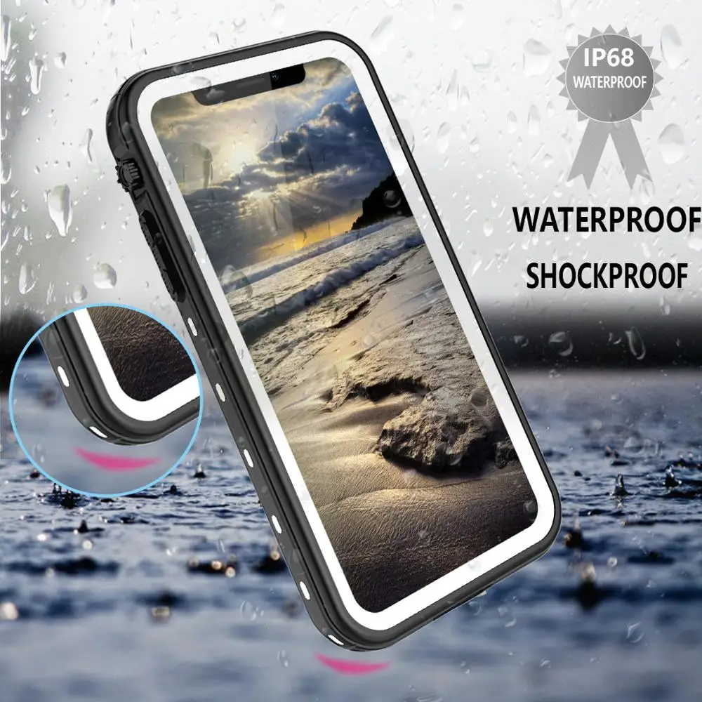 Водонепроницаемый чехол SHELLBOX IP68 ДЛЯ iPhone XR X XS Max водонепроницаемый для дайвинга