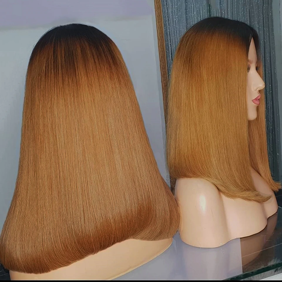 13x4 Короткие парики Синтетические волосы на кружеве из натуральных волос Remy