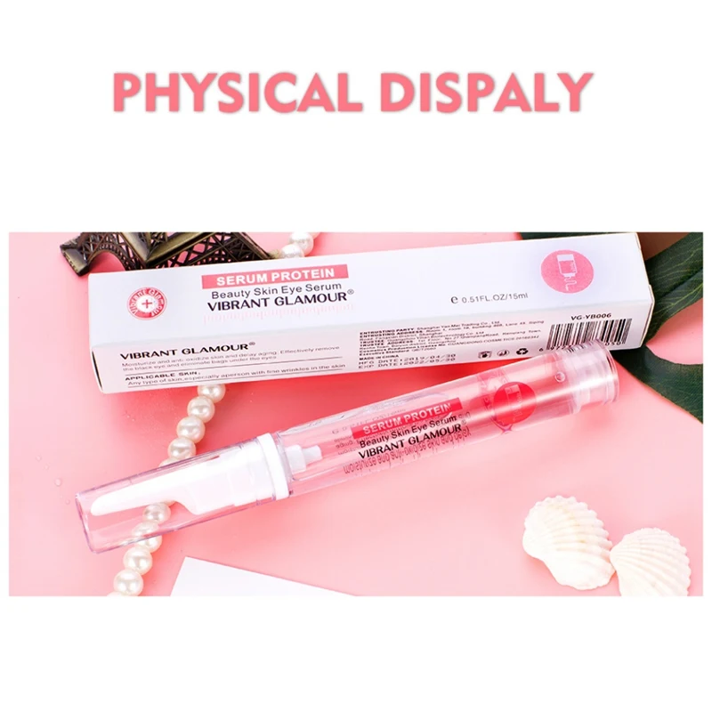 New Protein Firming Eye Serum Anti-Wrinkle Remover Dark Circles Essence Against Puffiness Liquid Pen Care |