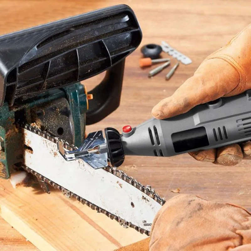 

Sharpening Attachment, Chain Saw Tooth Grinding Tools Used with Electric Grinder, Accessories for Sharpening Outdoor Garden Tool