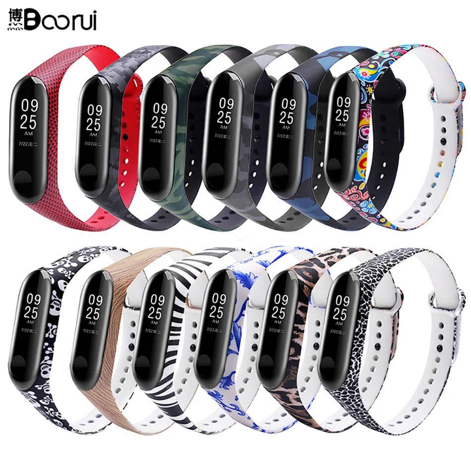 Браслет BOORUI для Xiaomi mi3, браслет Miband 3, Сменные аксессуары mi3, цветной браслет, ремень для miband3