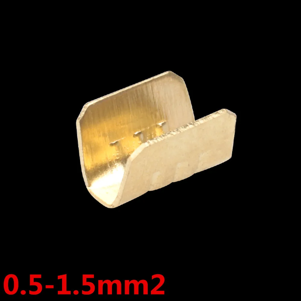 

100pcs/lot DJ454T U-shaped terminal tab cold inserts connectors / terminal connector cable / wire cable lug,0.5-1.5mm2