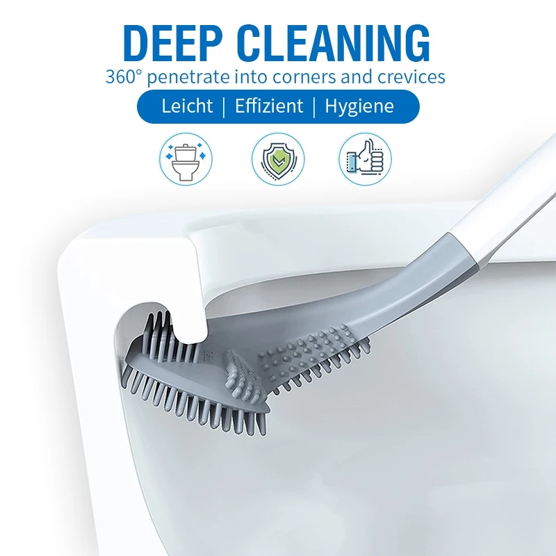 Щетка для туалета Golf щетка чистки настенная силиконовая с держателем туалетной