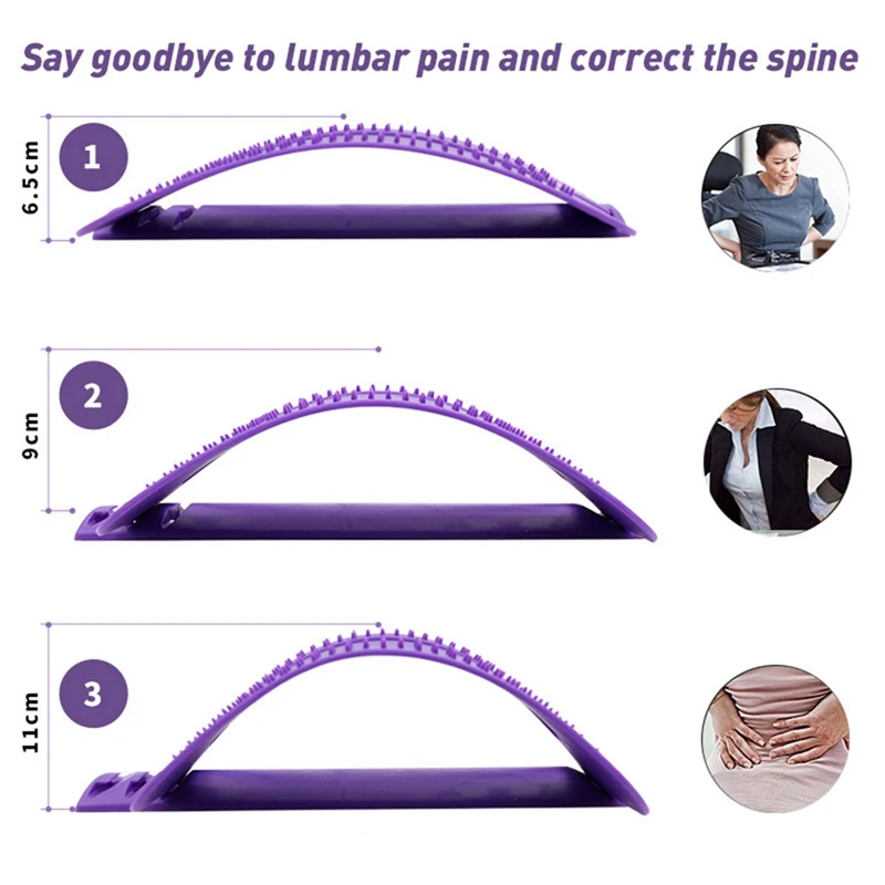 

Back Massager Stretcher Equipment Massage Tools Magic Stretch Fitness Lumbar Support Relaxation Spine Pain Relief
